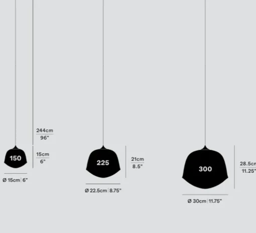 Suspension, Contour 150, blanc perle, LED, 2700K, Ø15cm, H15cm - A-N-D