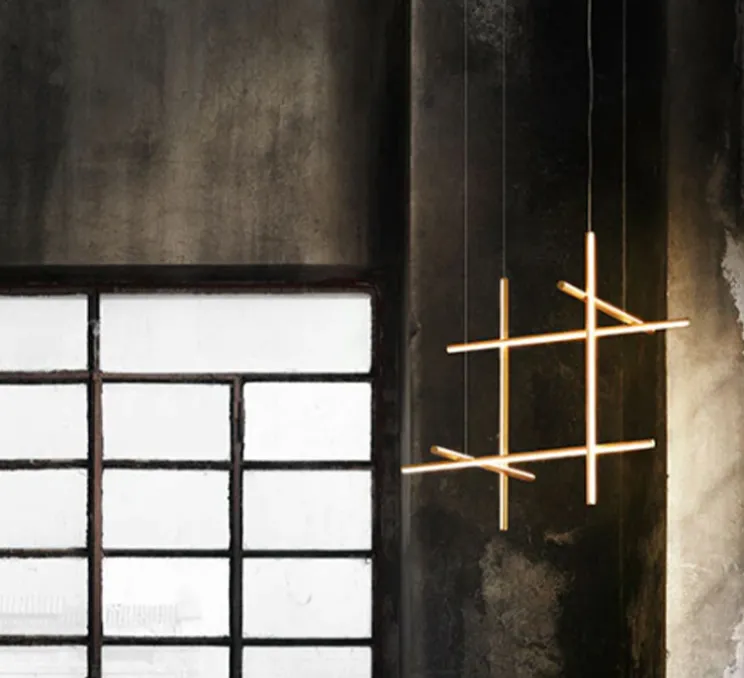Suspension, Coordinates Suspension 3, champagne, LED, 2700K, 3850lm, Ø78,2cm, H78,2cm - Flos