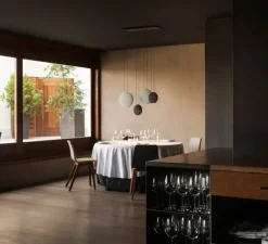 Suspension, Cosmos 2515, vert, marron foncé et gris clair, LED, 2700K, 1961lm, L76cm, H27cm - Vibia