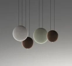 Suspension, Cosmos 2515, vert, marron foncé et gris clair, LED, 2700K, 1961lm, L76cm, H27cm - Vibia