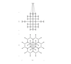 Suspension, Crown Magnum, or, Ø150cm, H124cm - Nemo Lighting