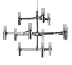 Suspension, Crown Minor, acier poli, L77cm, H50cm - Nemo Lighting