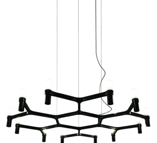 Suspension, Crown Plana Minor, noir, L109cm, H16cm - Nemo Lighting