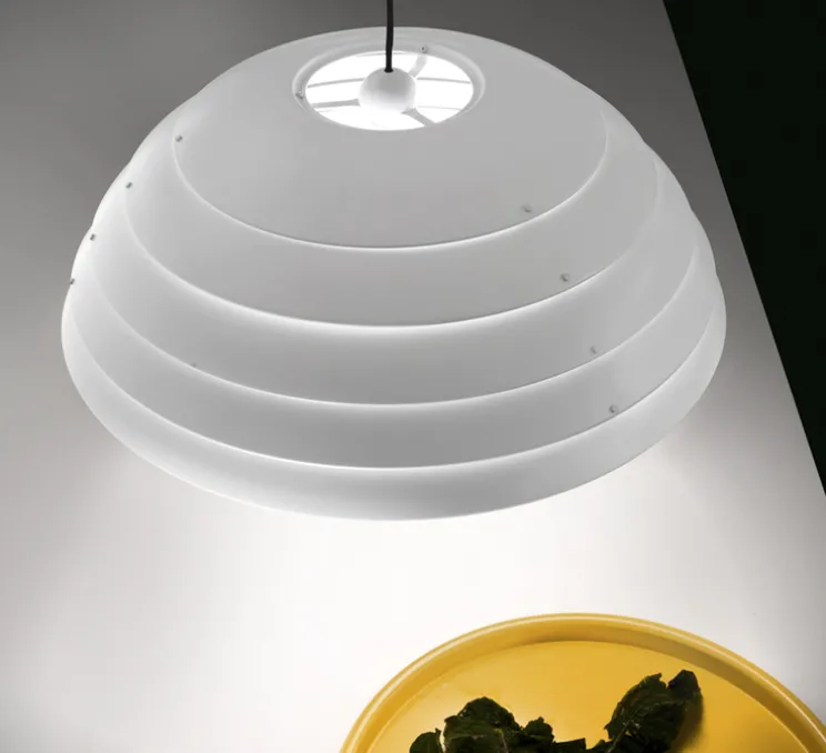 Suspension, CUPOLONE, blanc, Ø60cm - Martinelli-luce