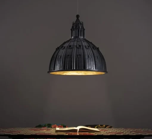 Suspension, Cupolone Quarantacinque, gris anthracite, LED, dim, 2700k, 1700 lm, Ø45cm, H45cm - Seletti