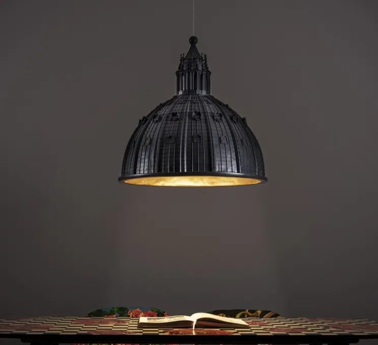 Suspension, Cupolone Quarantacinque, gris anthracite, LED, dim, 2700k, 1700 lm, Ø45cm, H45cm - Seletti