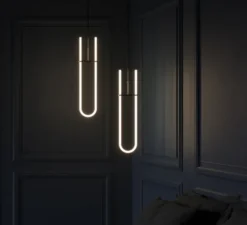 Suspension, Curve, blanc, LED, L16cm, H70cm - 101 Copenhagen