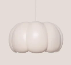 Suspension, Cuuc L, blanc coquillage, Ø45cm, H24cm - Lobo Atelier