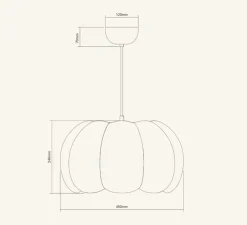 Suspension, Cuuc L, blanc pur, Ø45cm, H24cm - Lobo Atelier