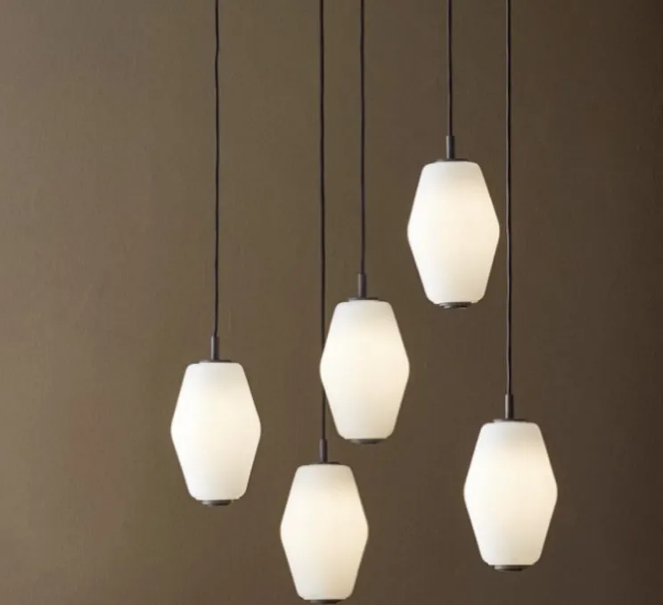 Suspension, Dahl Small, gris foncé et blanc, Ø14,8cm, H22cm - NORTHERN