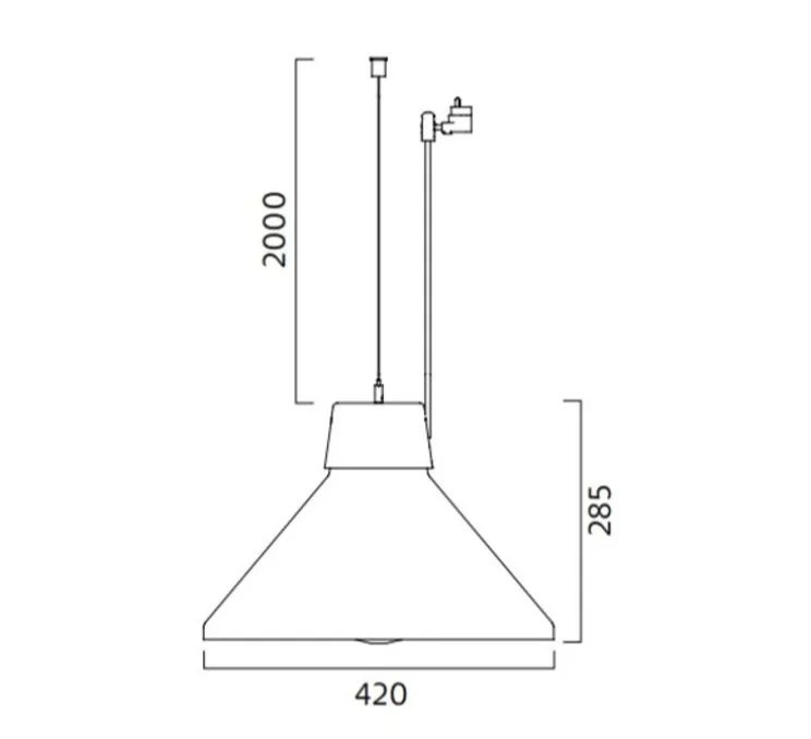 Suspension, Daikanyama, orange, LED, dim, 3000K, 979 lm, Ø42cm, H28,5cm - Zero
