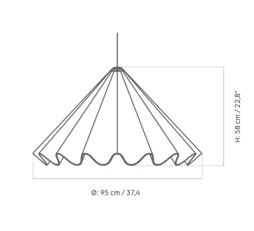 Suspension, Dancing, blanc cassé, Ø95cm, H58cm - Audo Copenhagen