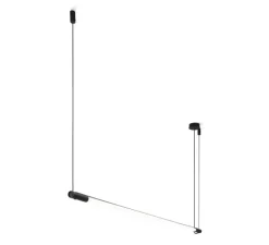 Suspension, Darf, 1.0 non dim, noir et blanc, LED, 3000K, 3560lm, Ø3,3cm, L162,6cm - Wever & Ducré