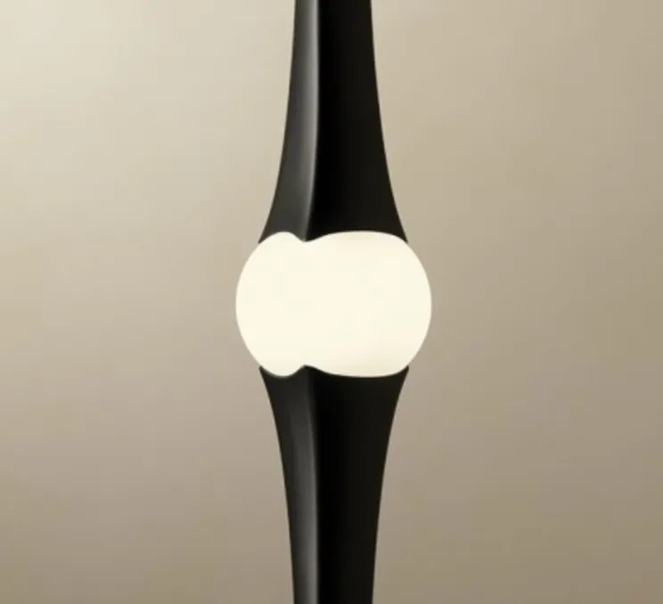 Suspension, Dew Vertical S, noir, LED, dim, 2700k, 782 lm, Ø4,3cm, H99,2cm - LEDs C4