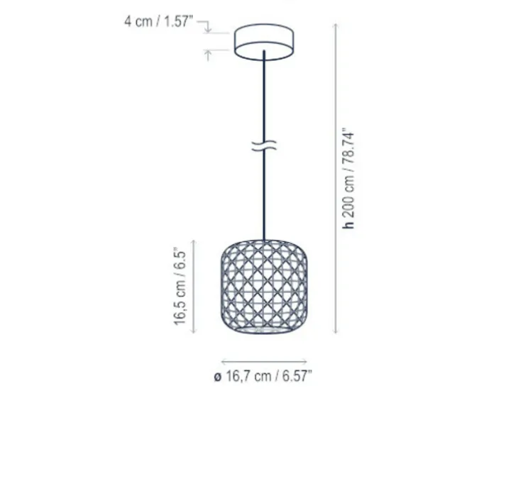 Suspension d'extérieur, Nans S Outdoor, Brun graphite - Teinte marron, IP66, LED, dim, 2700K, 503 lm, Ø16,7cm, H16,5cm - Bover