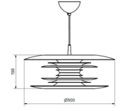 Suspension, Diablo, vert forêt, Ø50cm, H19,8cm - Belid