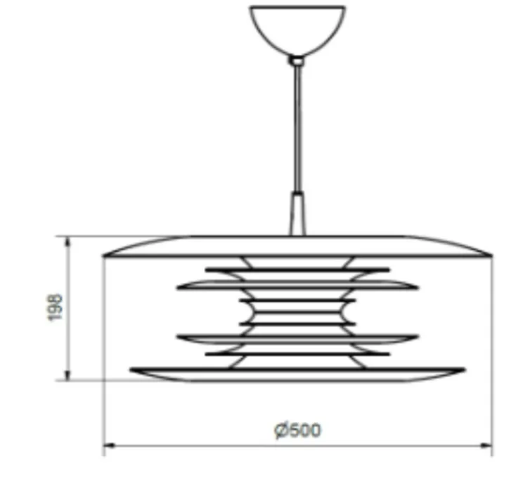 Suspension, Diablo, vert forêt, Ø50cm, H19,8cm - Belid