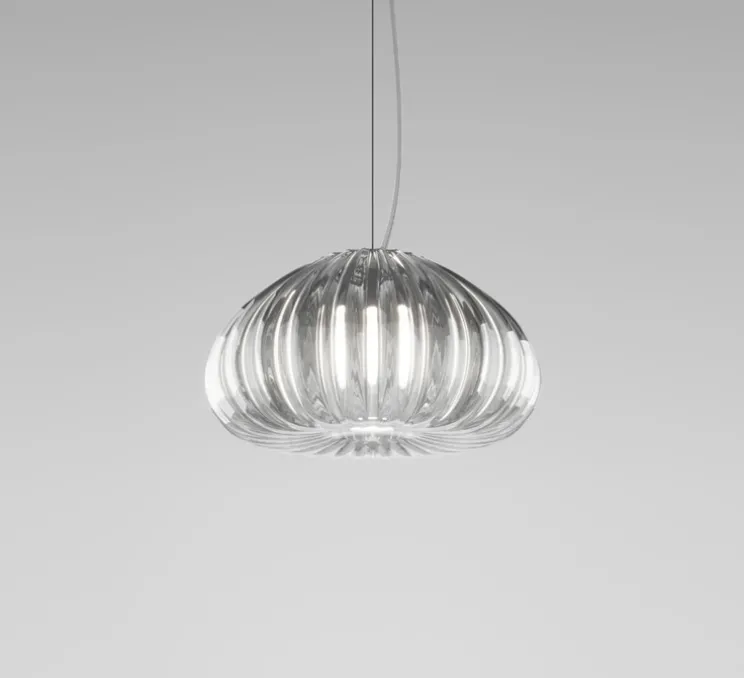 Suspension, Diamante SP G, chrome, nickel, Ø30cm, H24cm - Vistosi