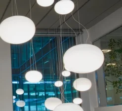 Suspension, Dimmable, GILBERT, blanc, 3000K, 2762lm, L37cm - Panzeri