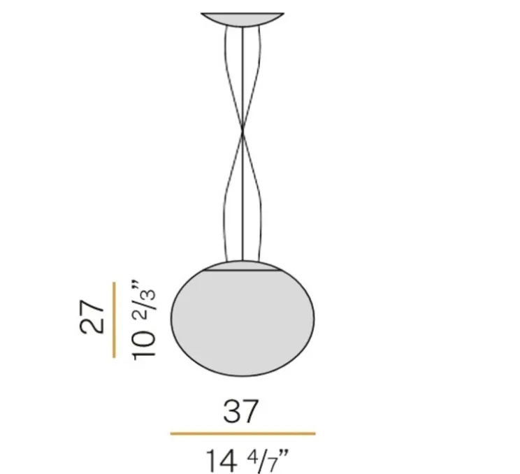 Suspension, Dimmable, GILBERT, blanc, 3000K, 2762lm, L37cm - Panzeri