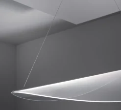 Suspension, Diphy, transparent, LED, dim, 3000K, 2620lm, L75,6cm, H8,1cm - Stilnovo