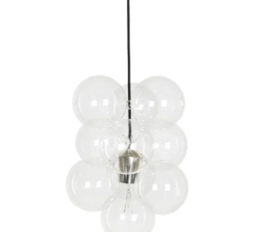 Suspension, Diy, transparent, argent, H48cm, Ø12cm - House Doctor