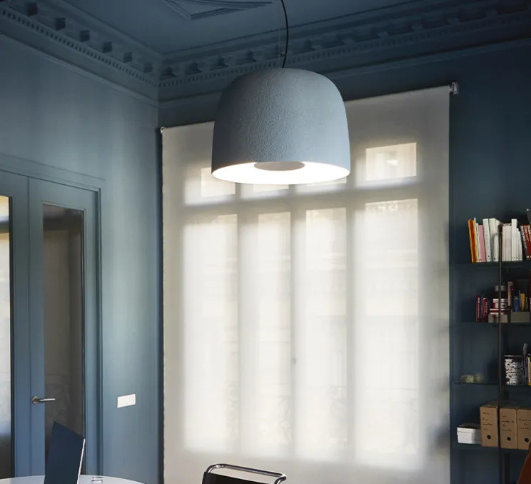 Suspension, Djembé 42.28, bleu ciel PANTONE 7542C, LED, 2700K, 925lm, Ø42cm, H28cm - Marset