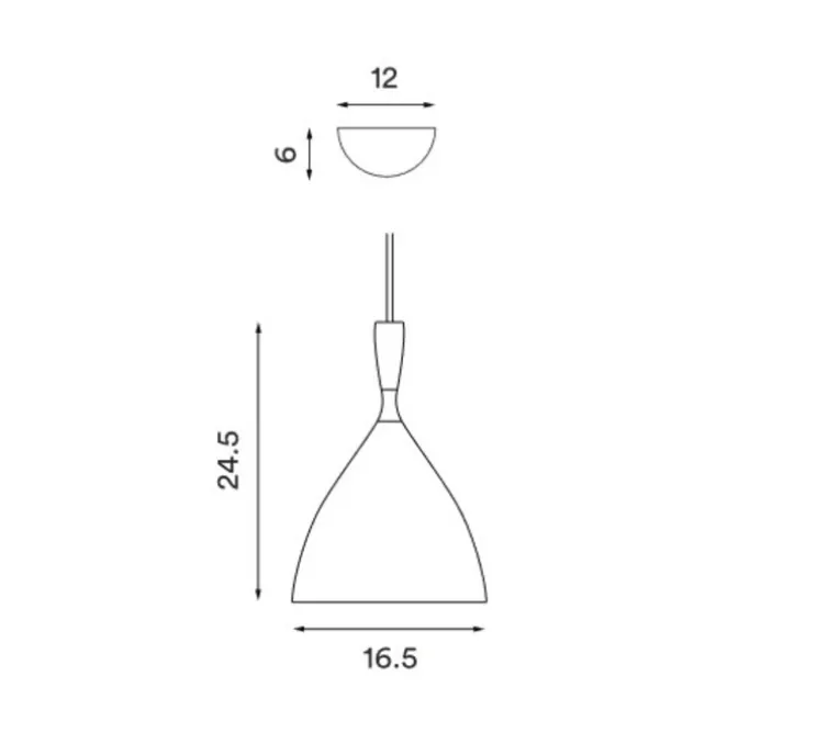 Suspension, Dokka, acier, Ø16,5cm, H24,5cm - Northern