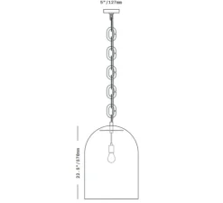Suspension, Dome 22, blanc, Ø43cm, H57cm - SkLO Studio