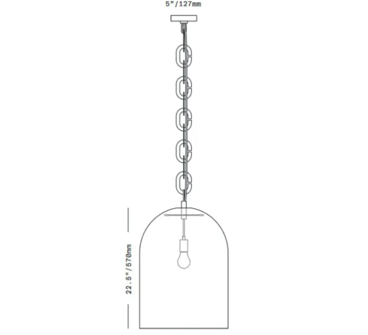 Suspension, Dome 22, blanc, Ø43cm, H57cm - SkLO Studio