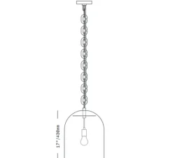 Suspension, Dome 17, blanc, Ø33cm, H43cm - SkLO Studio