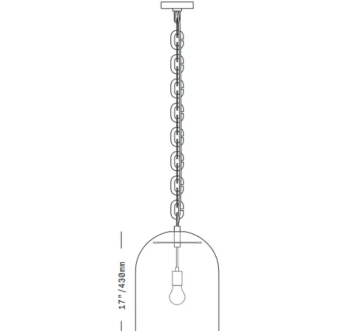Suspension, Dome 17, blanc, Ø33cm, H43cm - SkLO Studio