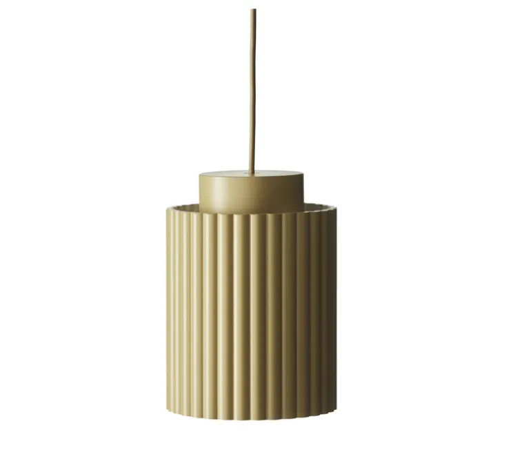 Suspension, Donna 18, jaune moutarde, Ø18cm, H25cm - PHOLC