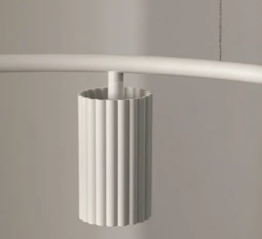 Suspension, Donna Circle 60, beige lin, Ø60cm, H15cm - Pholc