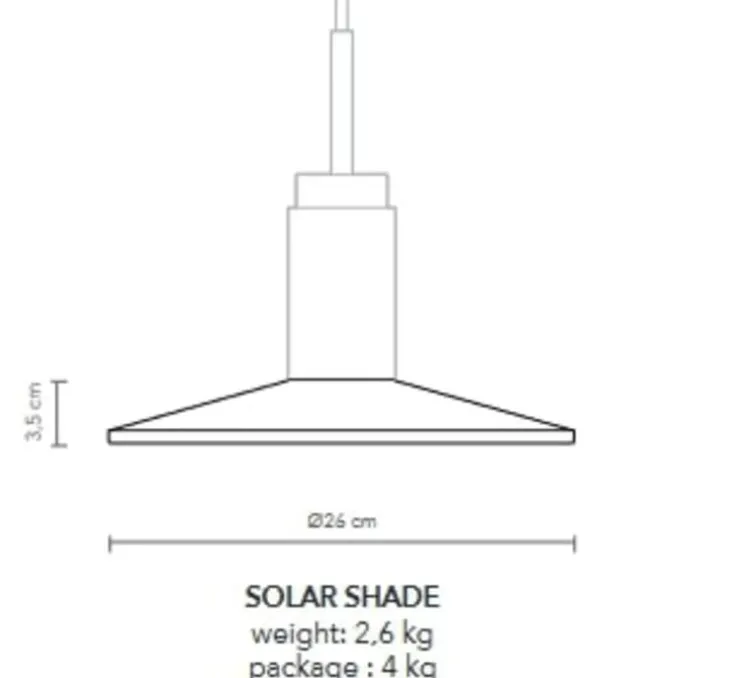 Suspension, Donya Onyx Solar Shade, Mix, Ø26cm, H23,8cm - Anour