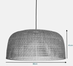 Suspension, Doppio Grid, naturel, Ø80cm, H41cm - Ay Illuminate