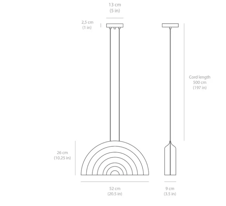Suspension, Doppler, chrome, LED, dim, 3000K, 3200 lm, L52cm, H26cm - Darmes
