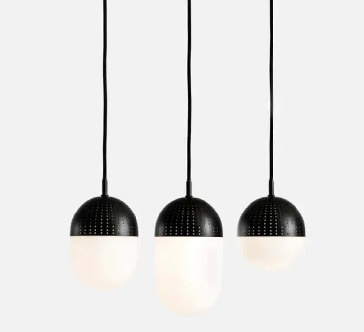 Suspension, Dot, Large, noir, Ø12cm, H21cm - WOUD