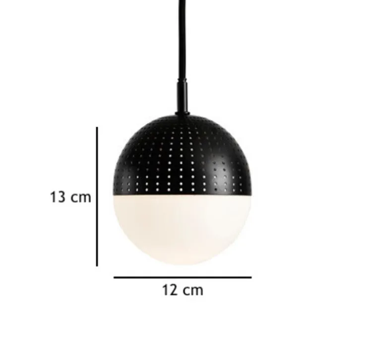 Suspension, Dot, Small, noir, LED, Ø12cm, H13cm - Woud