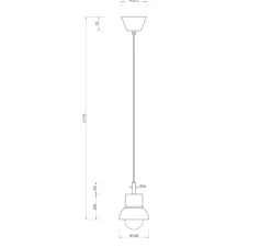 Suspension, Down 15, noir, Ø15cm, H19cm - Cobankeryd