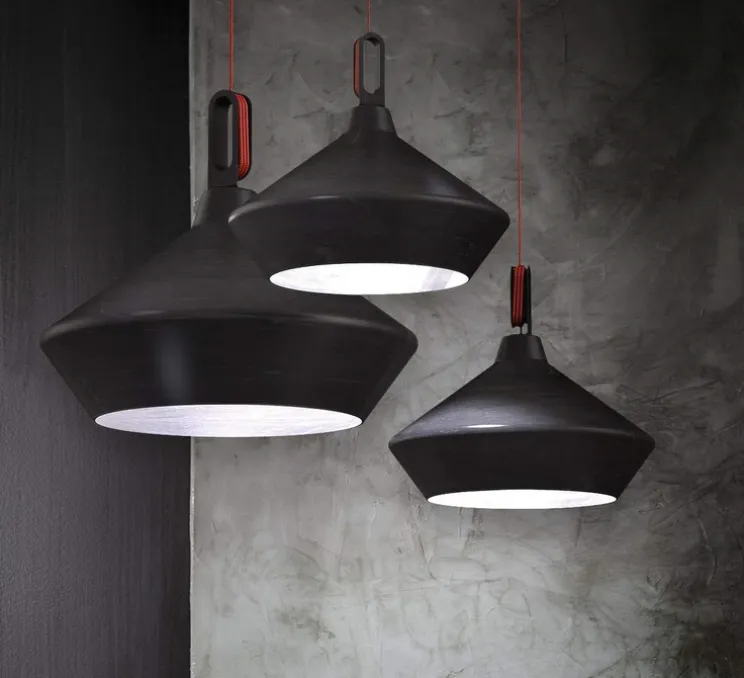 Suspension, Driyos, noir, Ø50cm, H28cm - Zava