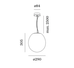 Suspension, Dro 3.0, blanc, L29cm, H30,5cm - Wever&Ducré