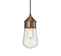 Suspension, Drop 270.03, laiton, cuivre , IP55, Ø14cm, H30,1cm - Il Fanale