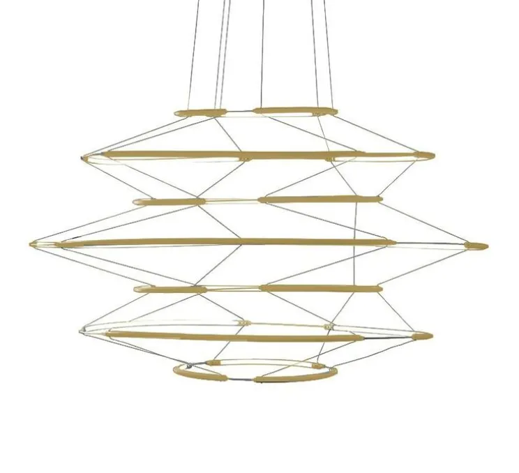 Suspension, Drop 7, or satiné, LED, dim, 1-10V, 2700K, 5700 lm, Ø90cm, H50cm - Nemo Lighting