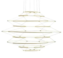 Suspension, Drop 9, or satiné, LED, dim, 1-10V, 2700K, 8700 lm, Ø110cm, H66cm - Nemo Lighting