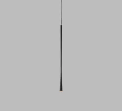 Suspension, DROP S2, noir, LED, 3000K, 540lm, Ø5,5cm, H90cm - Light Point