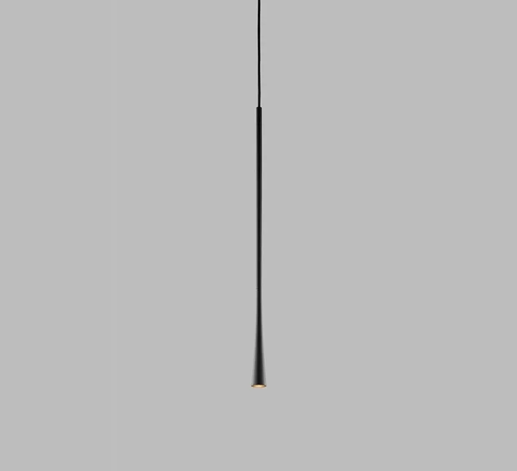 Suspension, DROP S2, noir, LED, 3000K, 540lm, Ø5,5cm, H90cm - Light Point