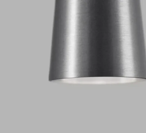 Suspension, Drop S2, titanium, LED, dim, 2700K, 540 lm, Ø5,5cm, H90cm - Light Point