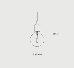 Suspension, E27, vert clair, LED, H23cm, Ø12,5cm - Muuto