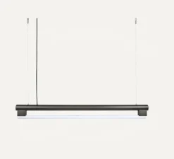 Suspension, Eiffel, Acier Noirci, LED, L102,2cm, H20cm - FRAMA